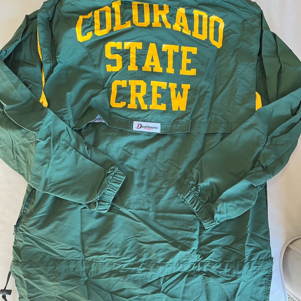 Colorado State Crew Rowing Anorak Mens or Women’s medium with socks - Picture 2 of 8